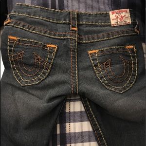 THE TRUE⭐️RELIGION is <U>💙Sz 26 🍊Stitching ☯️